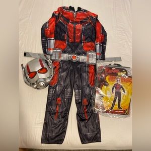 Antman costume with mask and belt, medium size